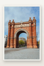 Arco do Triunfo em moldura branca