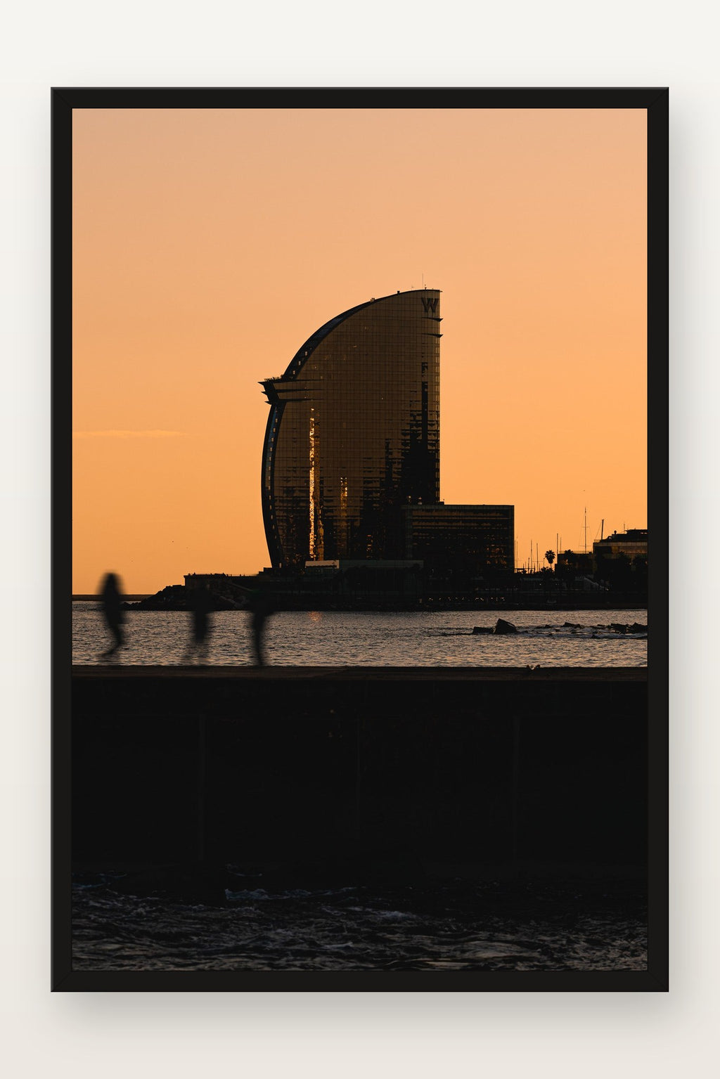 Barceloneta IV em moldura preta