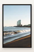 Barceloneta VII em moldura preta