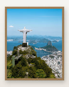 Cristo Redentor I em moldura Freijó