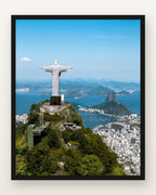 Cristo Redentor I em moldura preta
