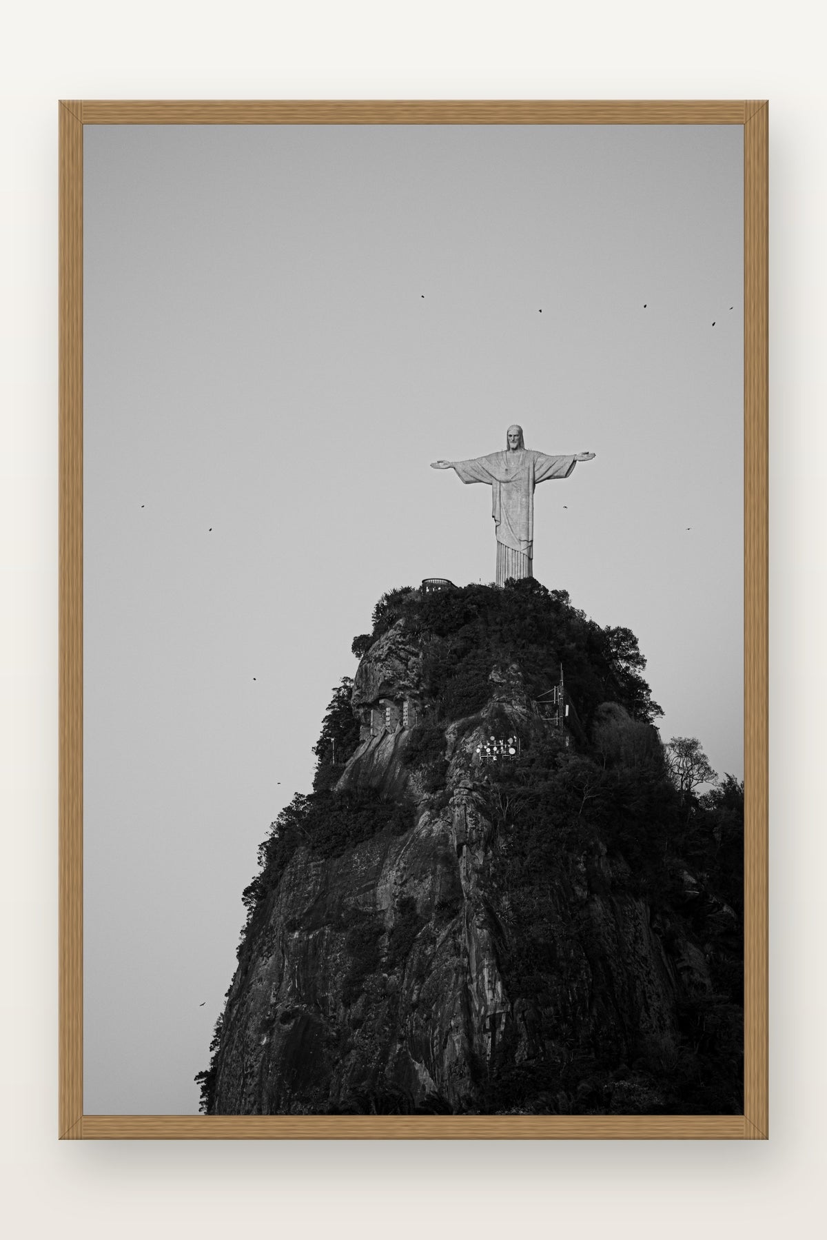 Cristo Redentor II em moldura Freijó