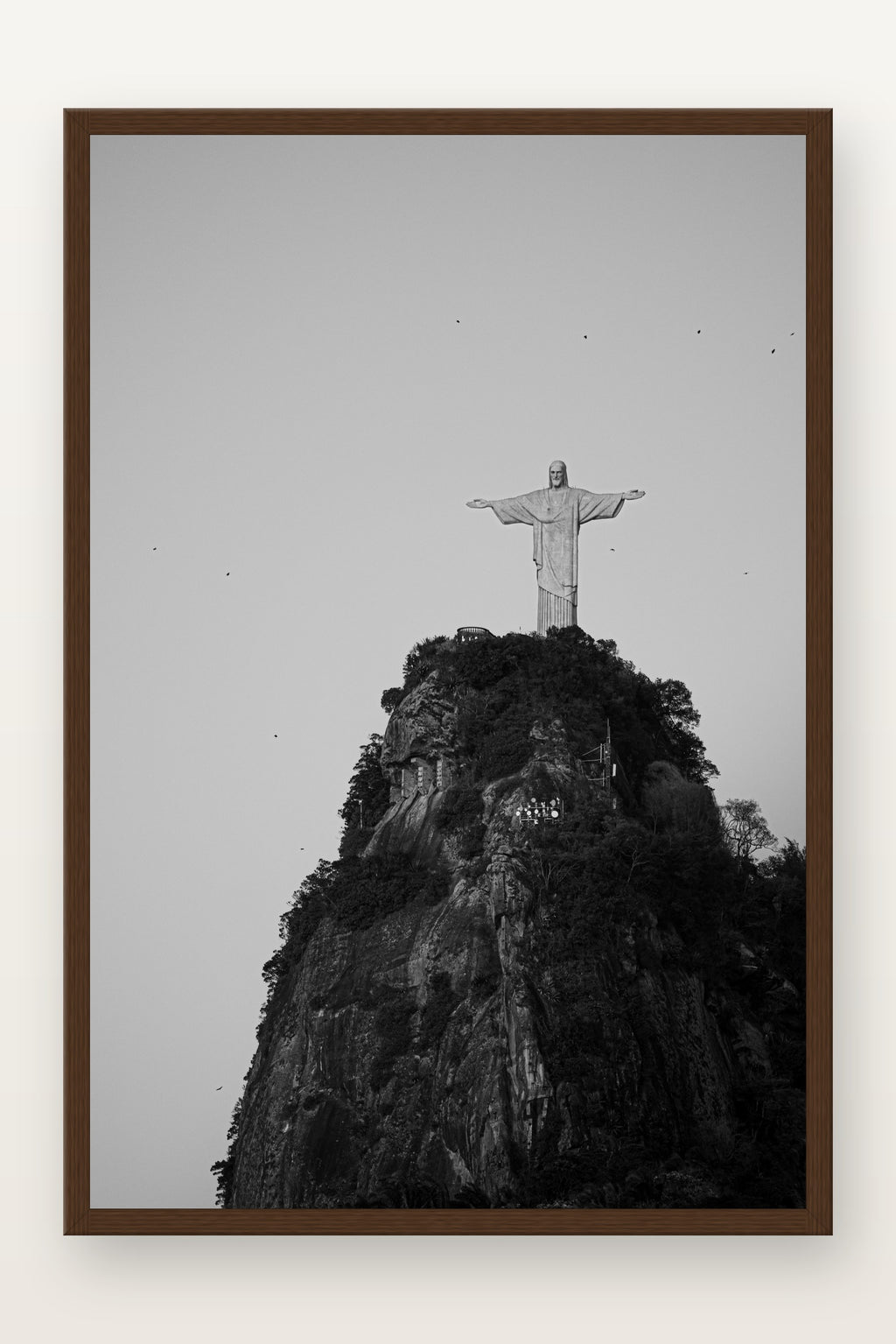 Cristo Redentor II em moldura Imbuia