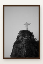 Cristo Redentor II em moldura Imbuia