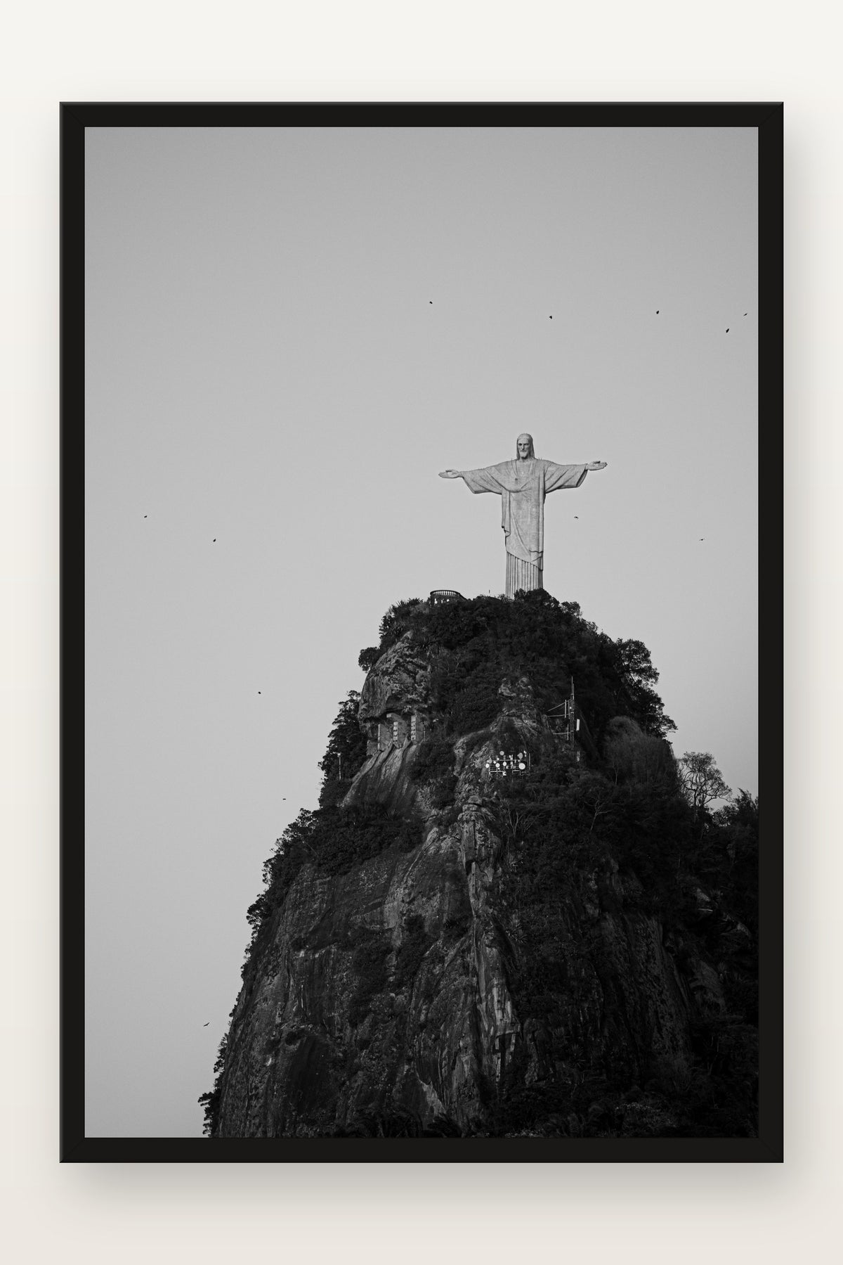 Cristo Redentor II em moldura preta