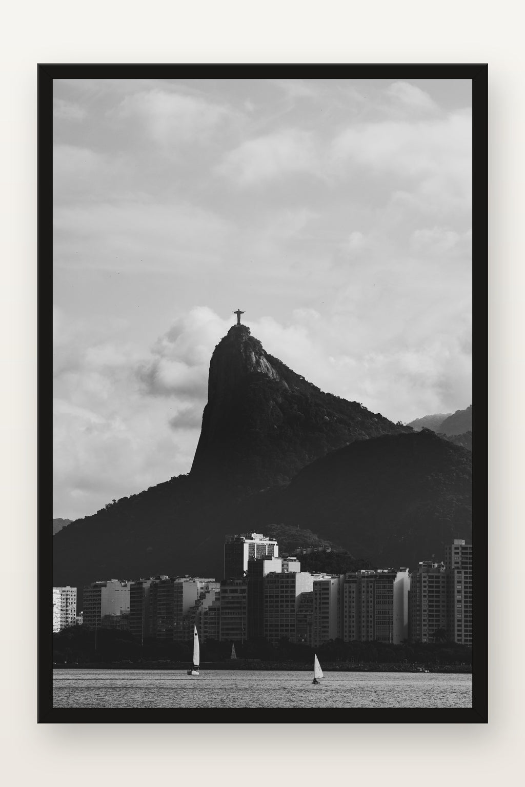 Cristo Redentor III em moldura preta