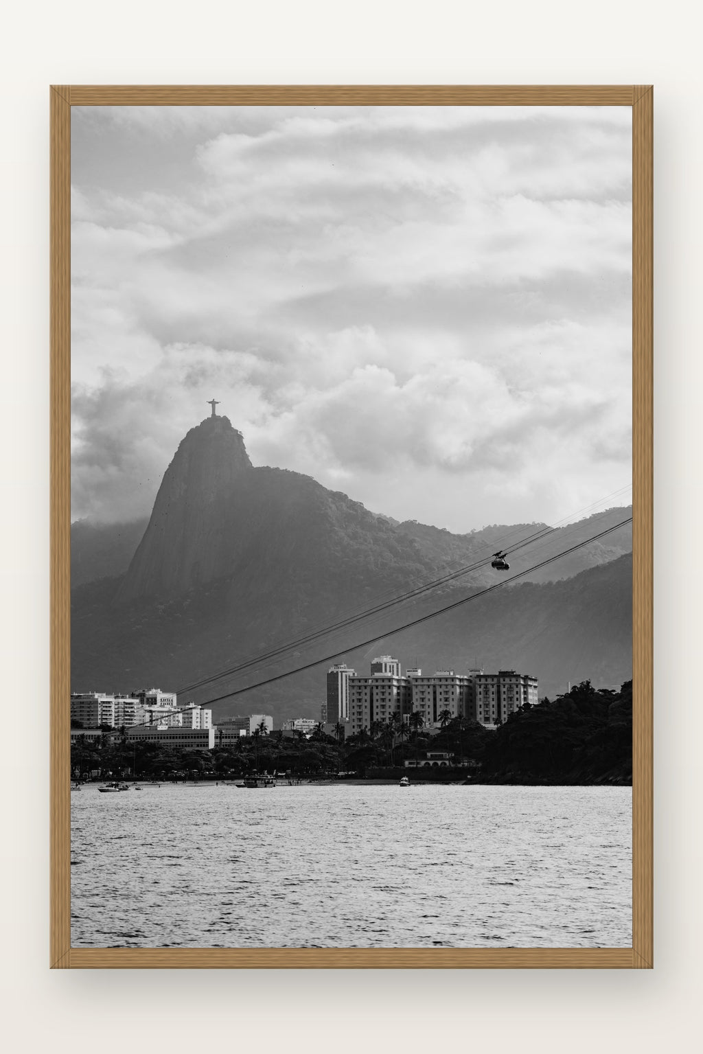 Cristo Redentor IV em moldura Freijó