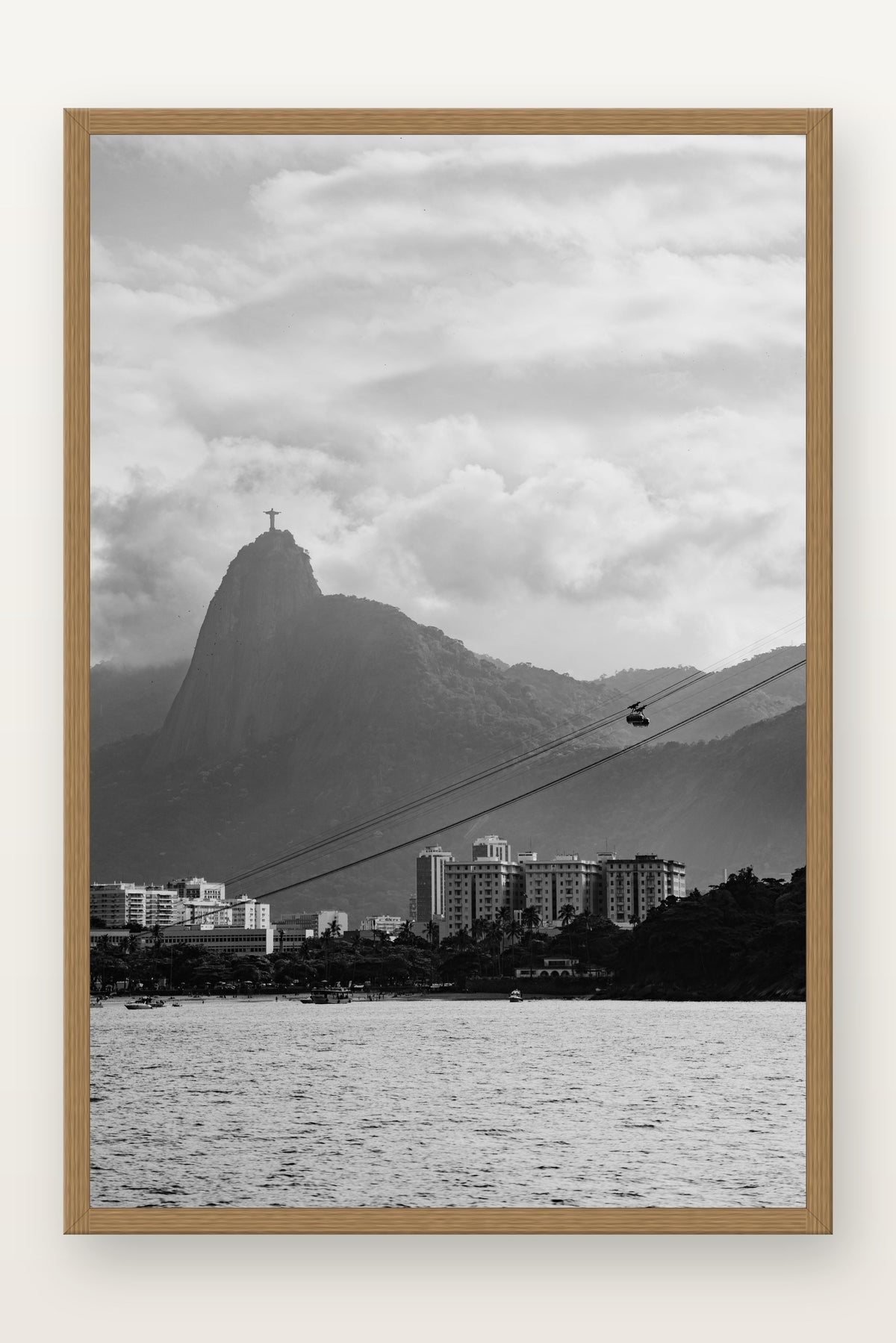 Cristo Redentor IV em moldura Freijó