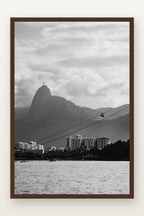 Cristo Redentor IV em moldura Imbuia