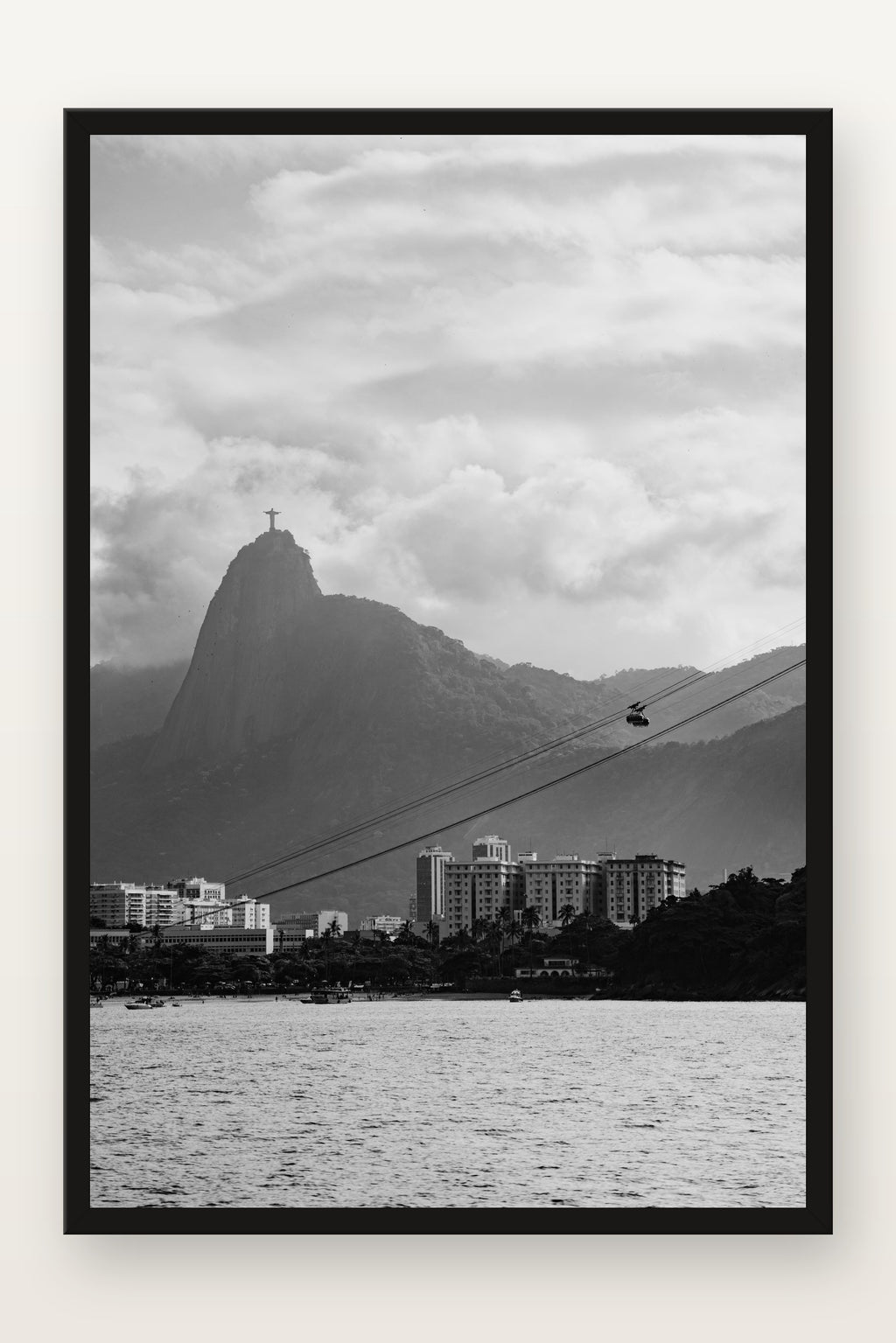 Cristo Redentor IV em moldura preta