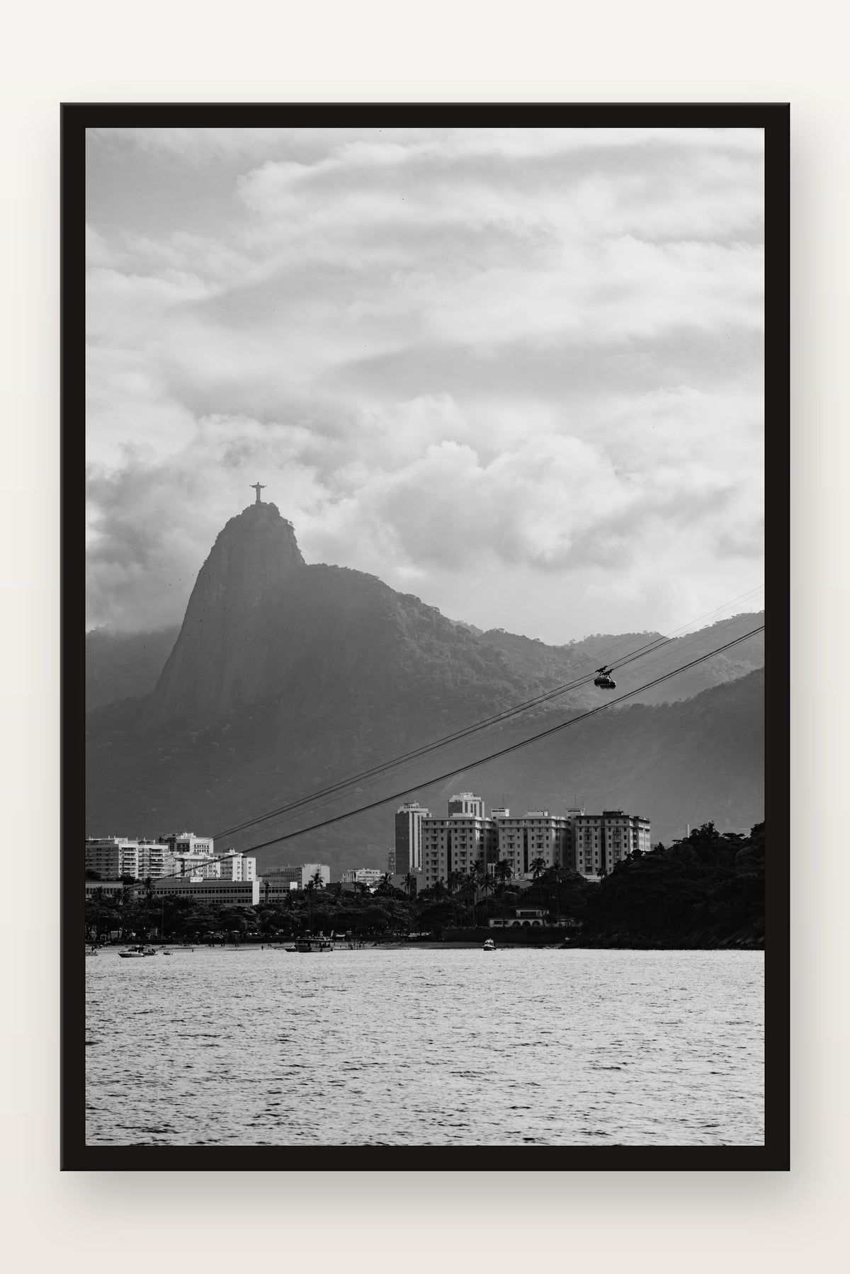 Cristo Redentor IV em moldura preta