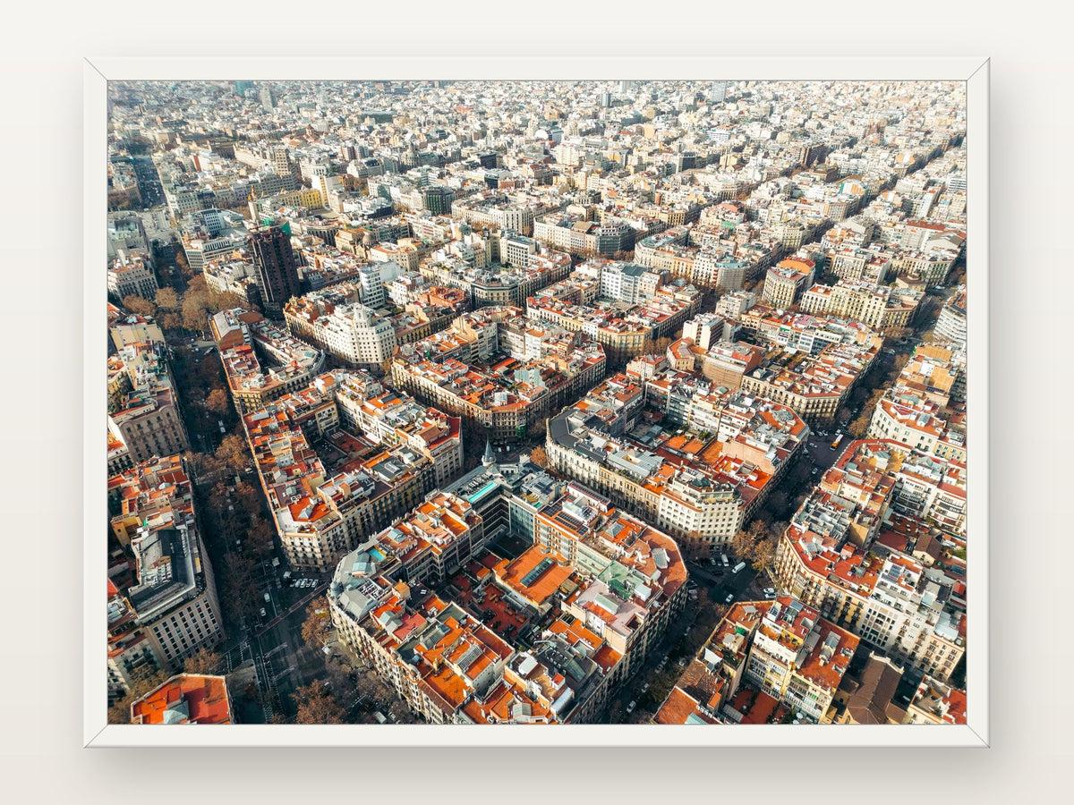 Eixample I em moldura branca