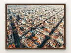 Eixample I em moldura Imbuia
