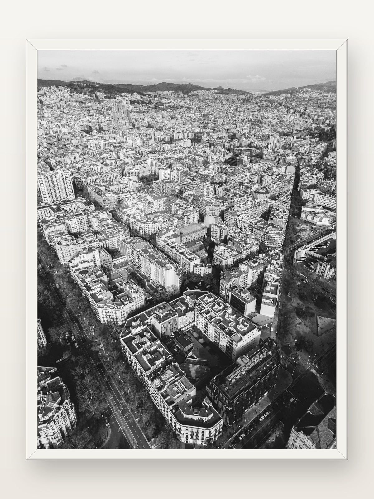 Eixample II em moldura branca