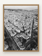 Eixample II em moldura Freijó