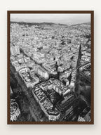 Eixample II em moldura Imbuia