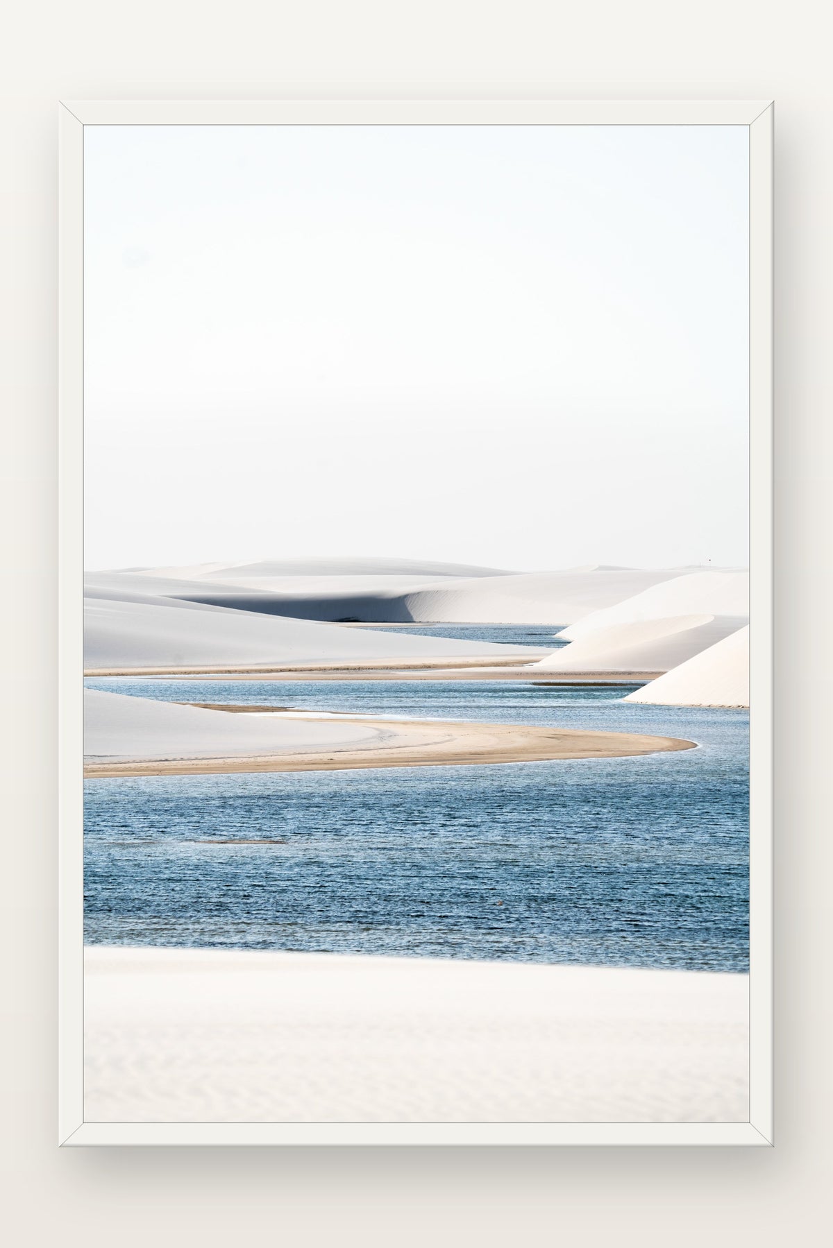 Lençóis Maranhenses I em moldura branca