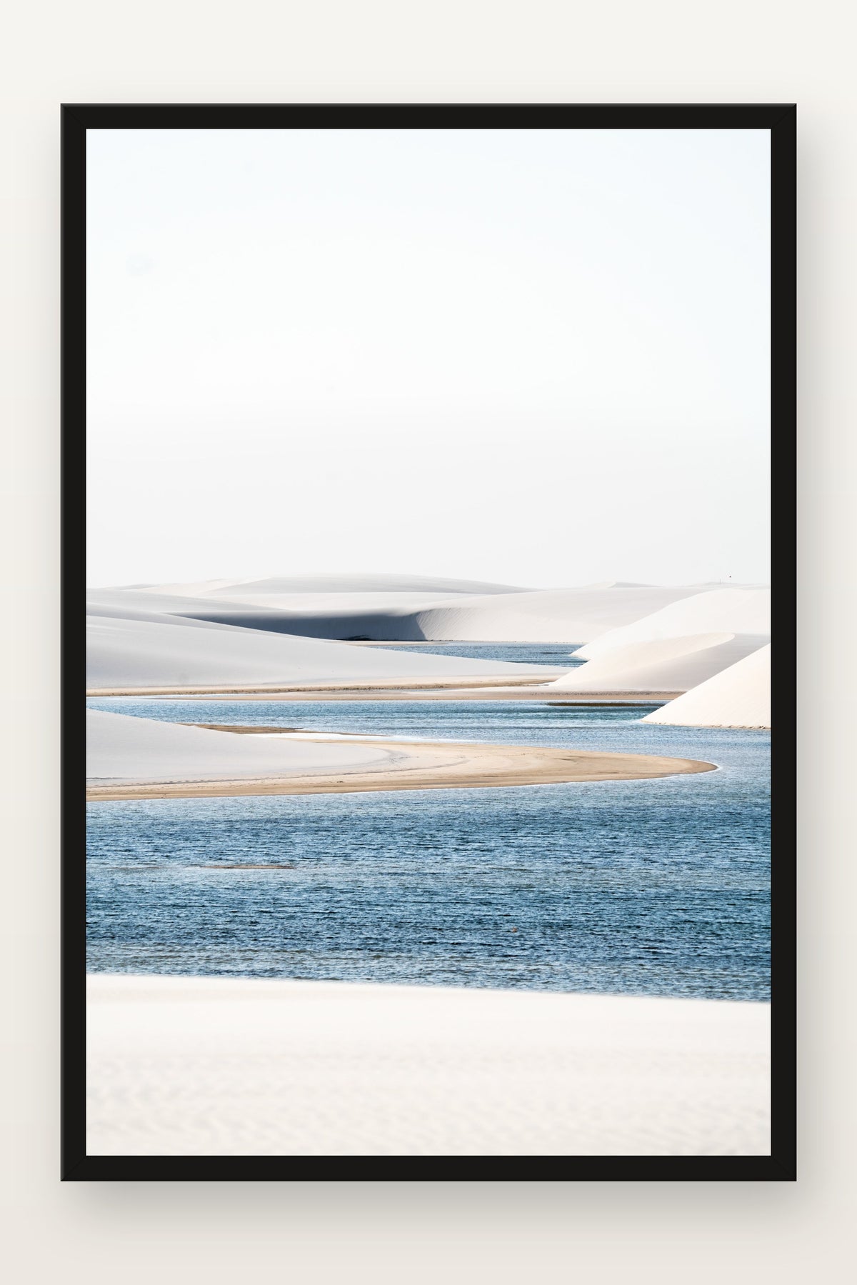 Lençóis Maranhenses I em moldura preta