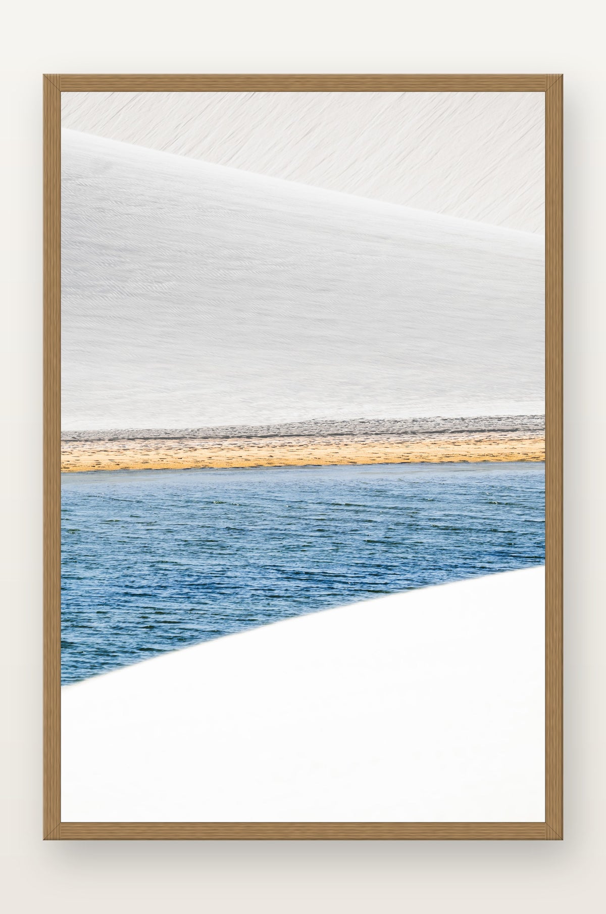 Lençóis Maranhenses II em moldura Freijó