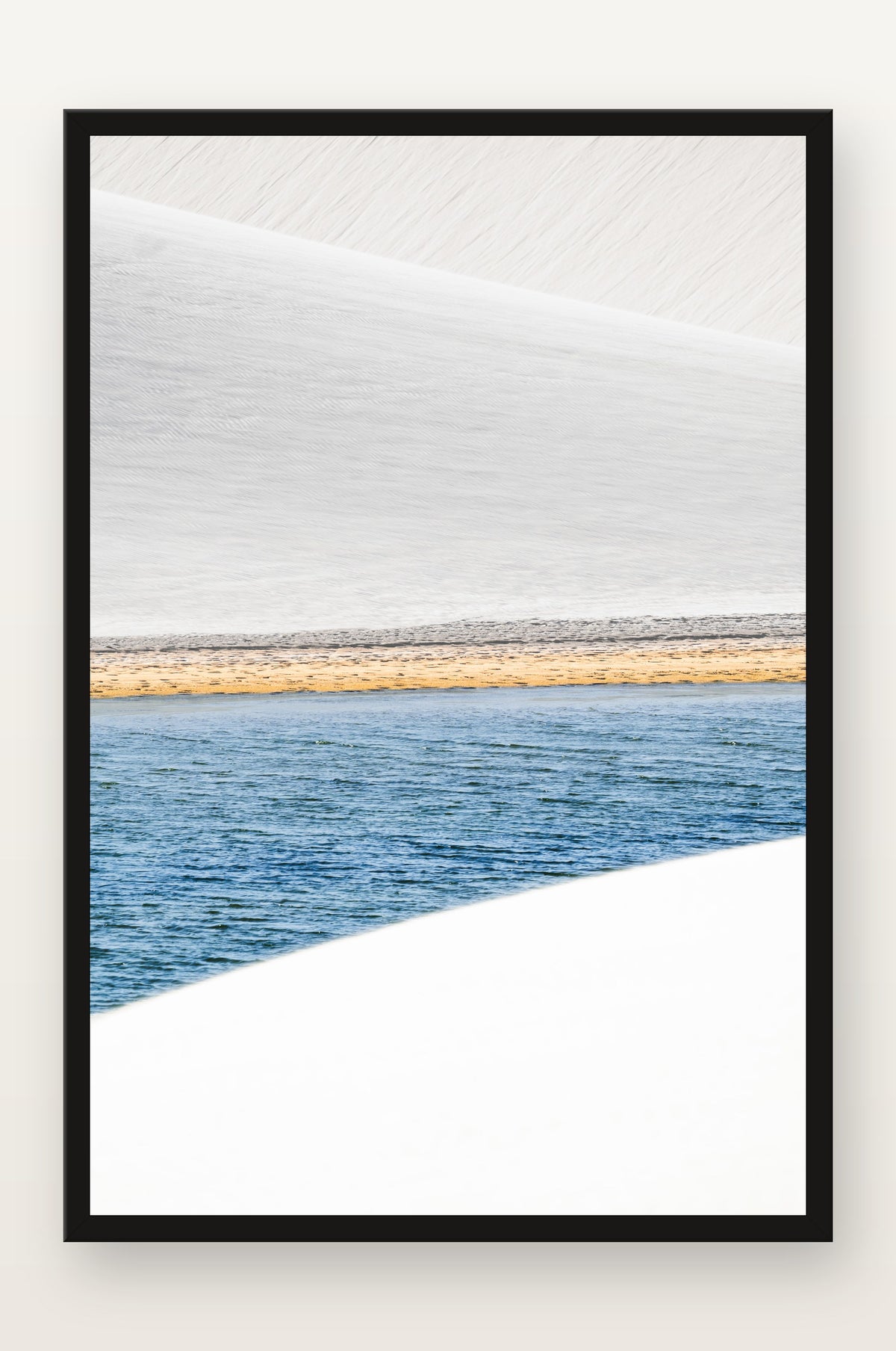 Lençóis Maranhenses II em moldura preta