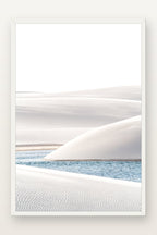 Lençóis Maranhenses III em moldura branca