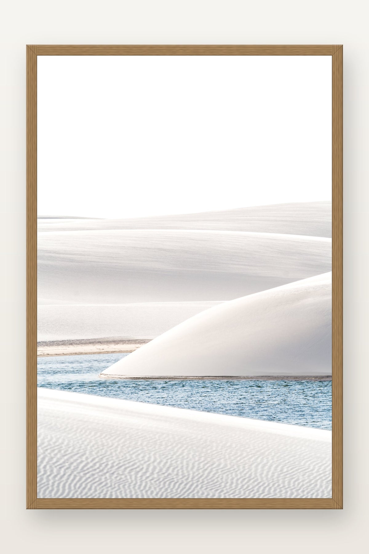 Lençóis Maranhenses III em moldura Freijó