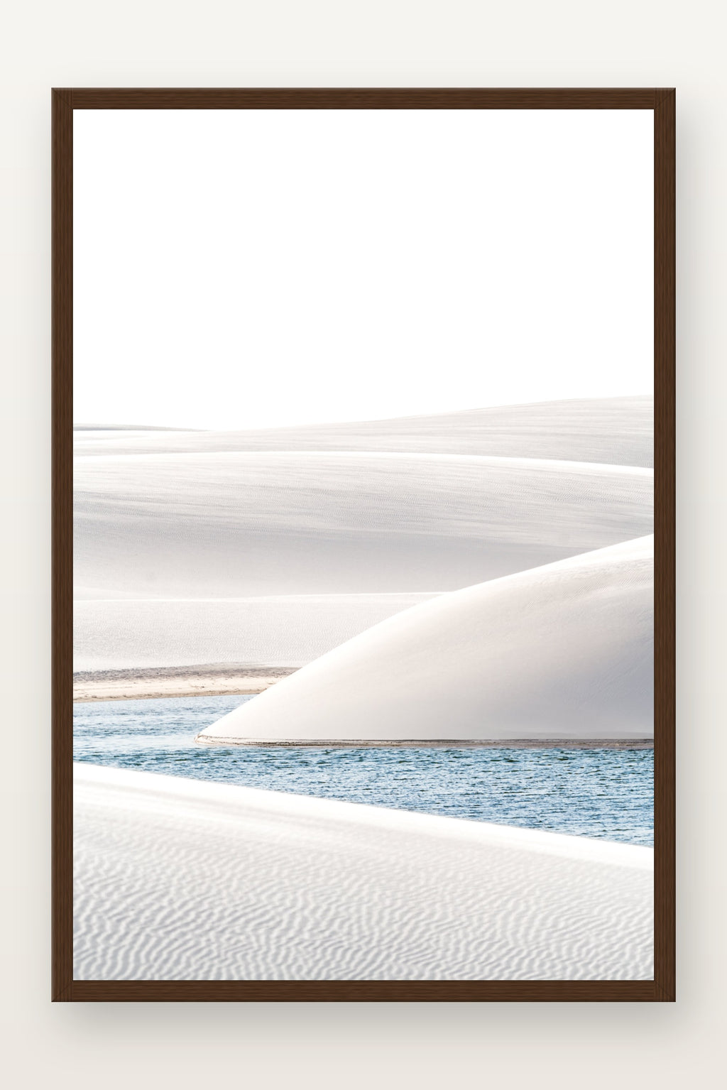 Lençóis Maranhenses III em moldura Imbuia