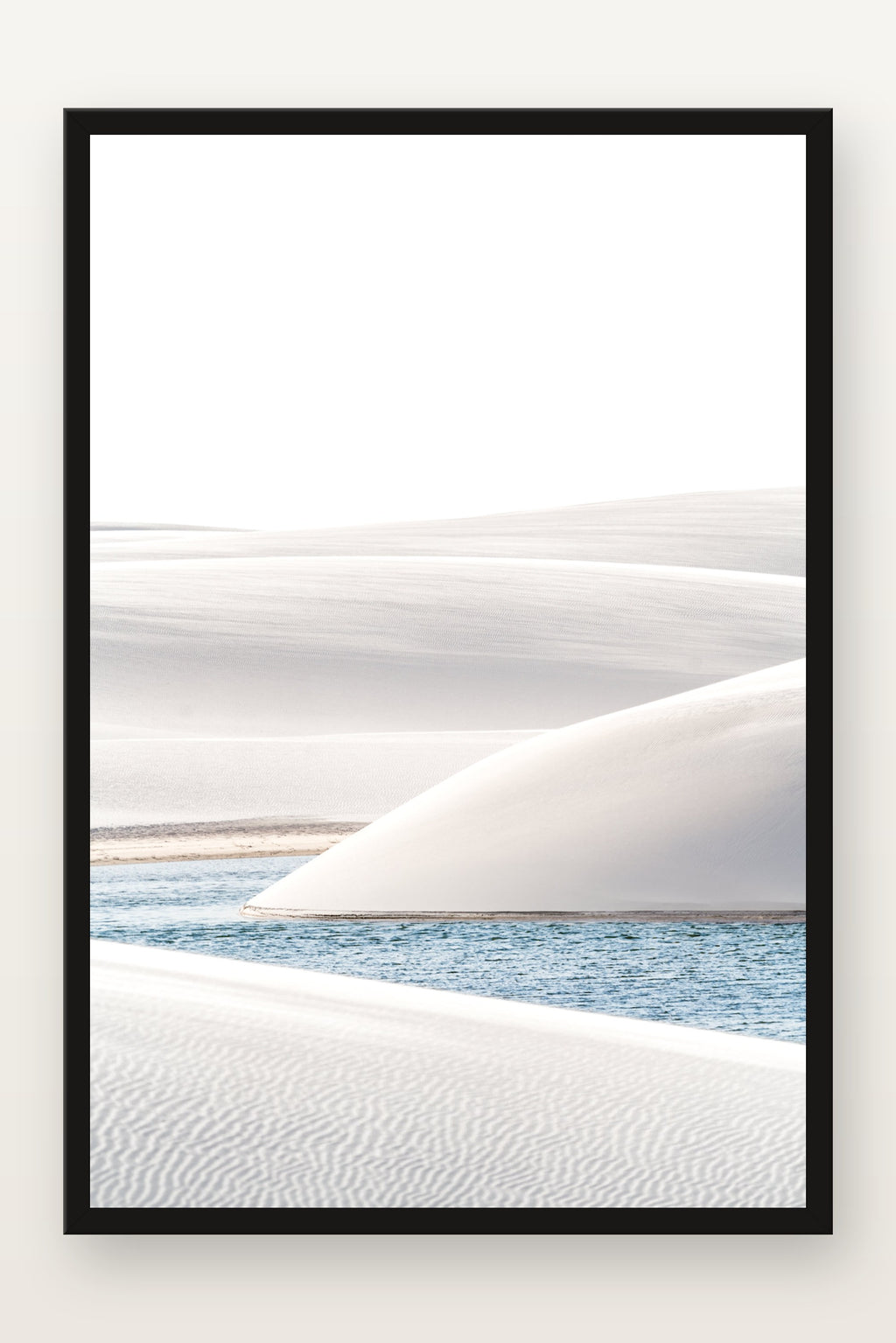 Lençóis Maranhenses III em moldura preta
