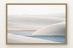 Lençóis Maranhenses IV em moldura Freijó