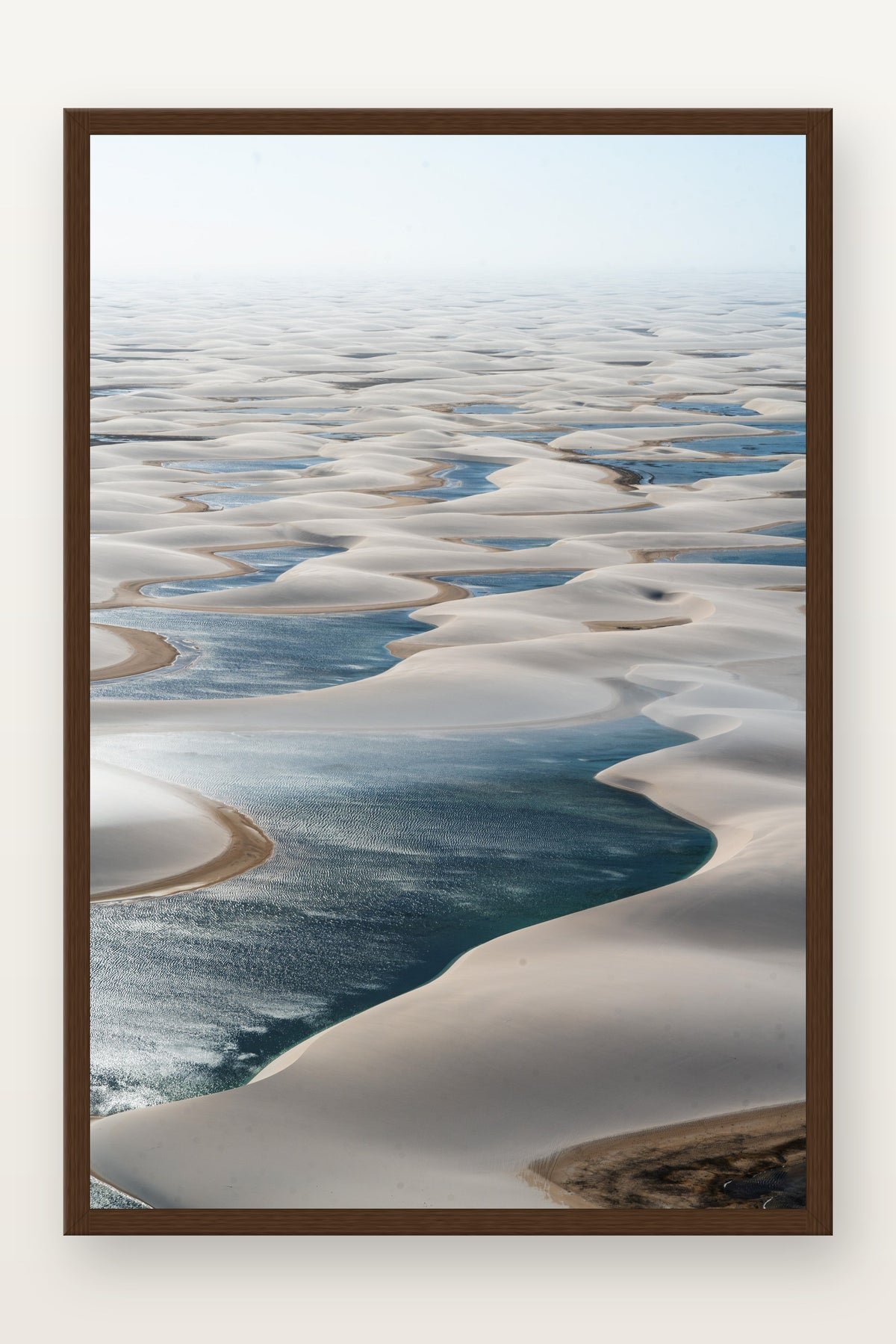Lençóis Maranhenses VII em moldura Imbuia