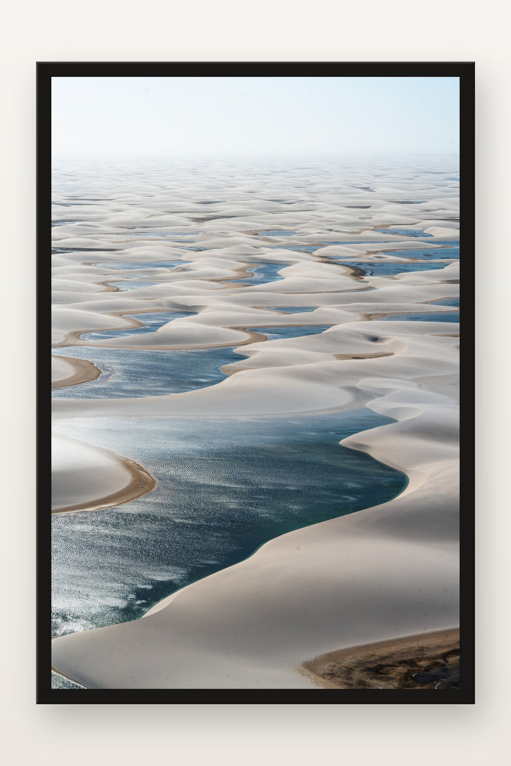 Lençóis Maranhenses VII em moldura preta