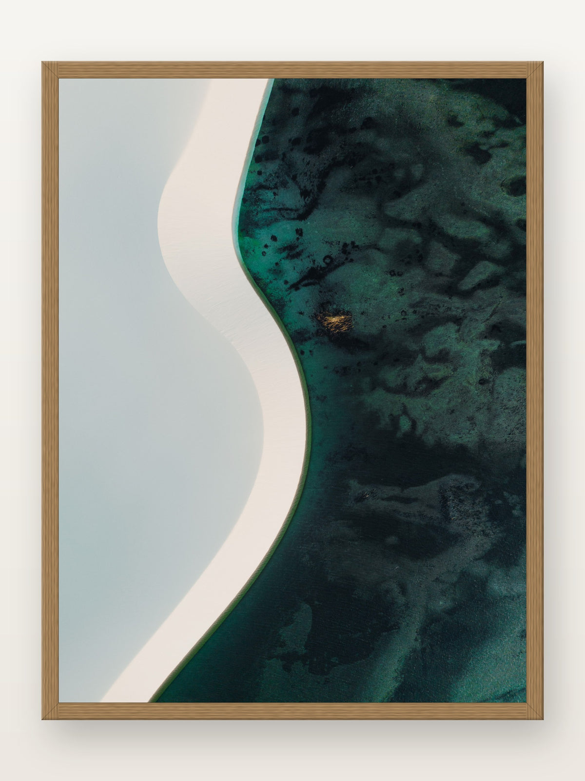 Lençóis Maranhenses VIII em moldura Freijó