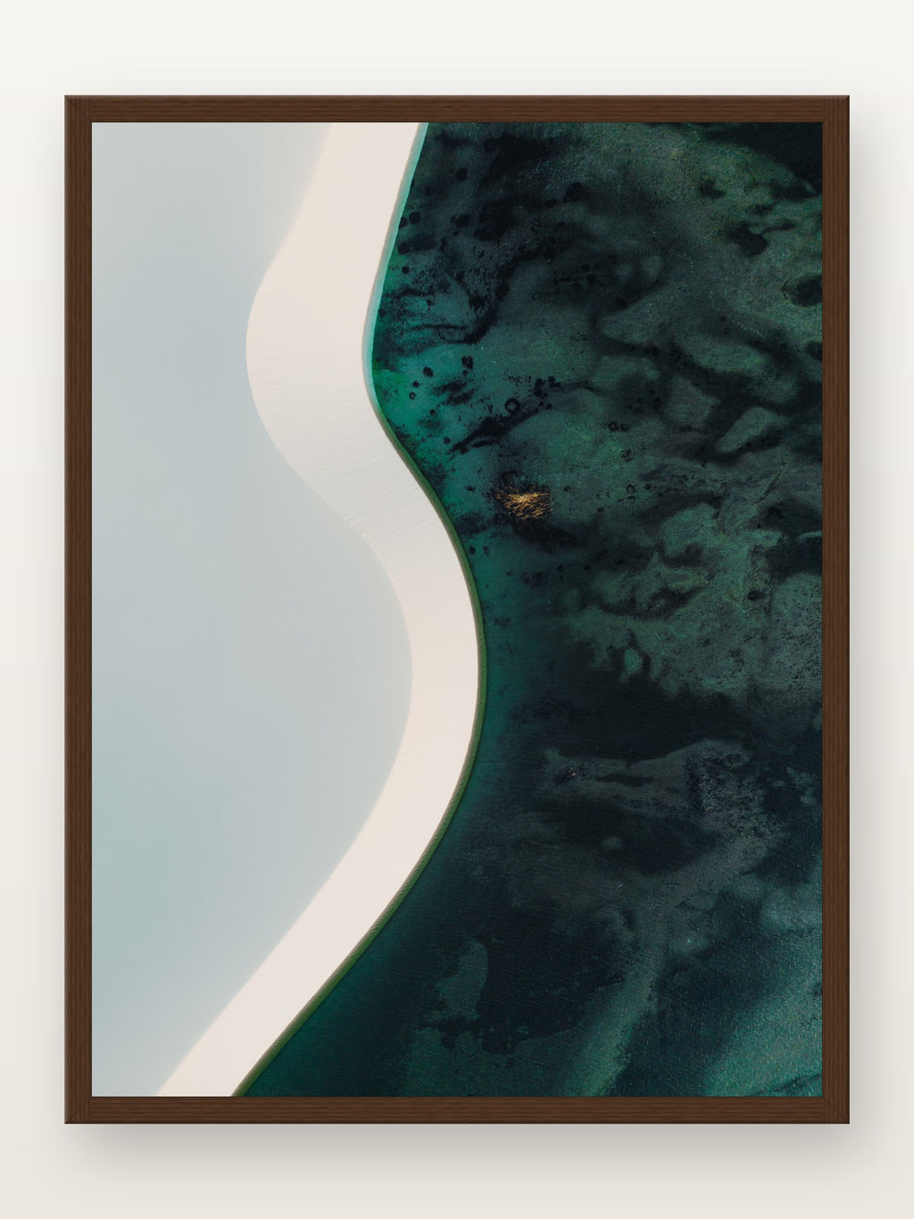 Lençóis Maranhenses VIII em moldura Imbuia
