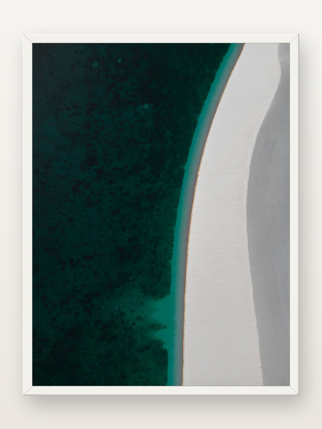 Lençóis Maranhenses X em moldura branca