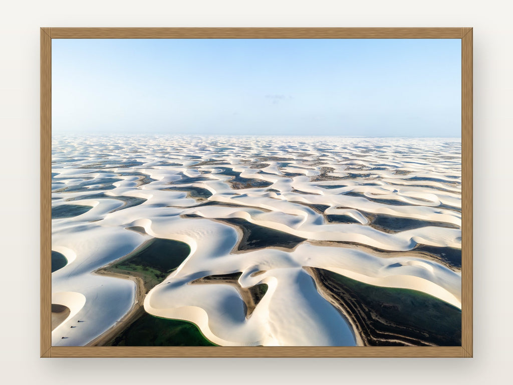Lençóis Maranhenses XIII em moldura Freijó