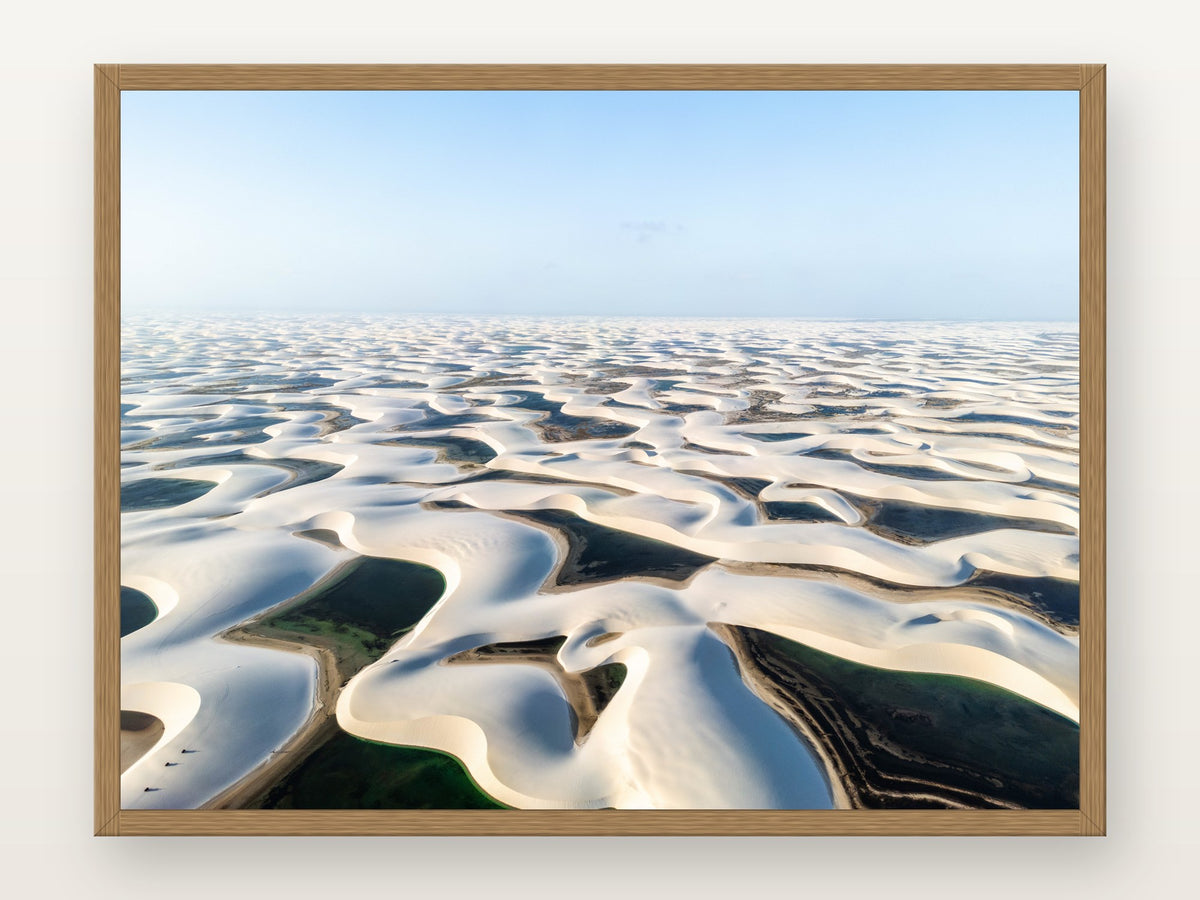 Lençóis Maranhenses XIII em moldura Freijó