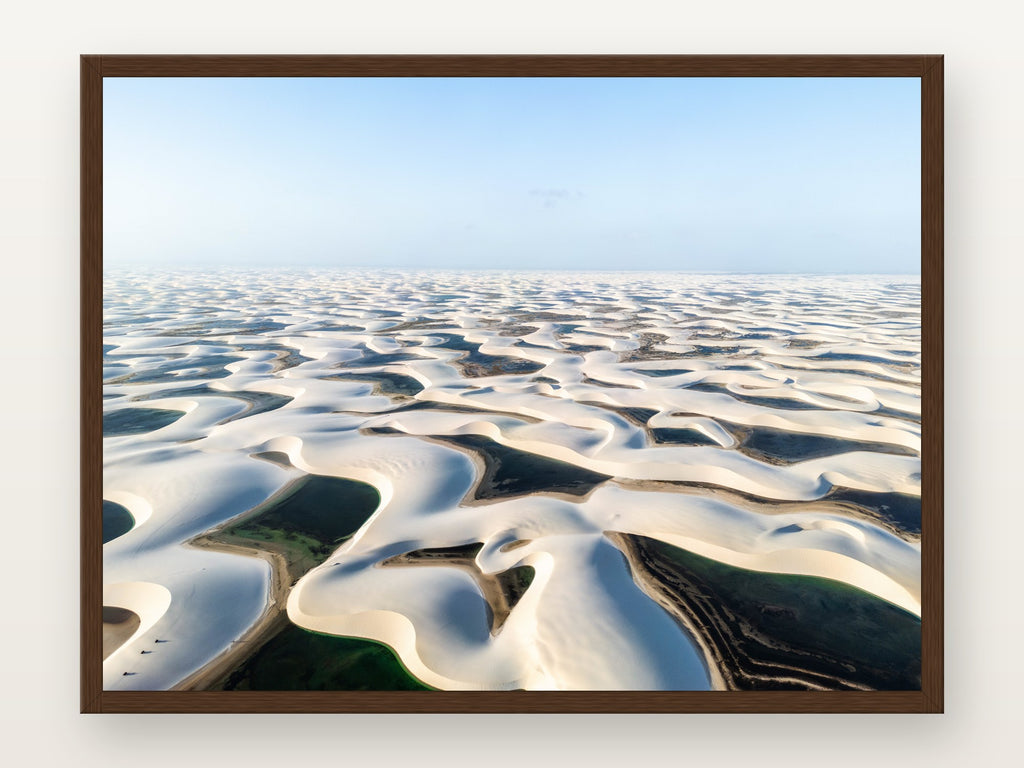 Lençóis Maranhenses XIII em moldura Imbuia