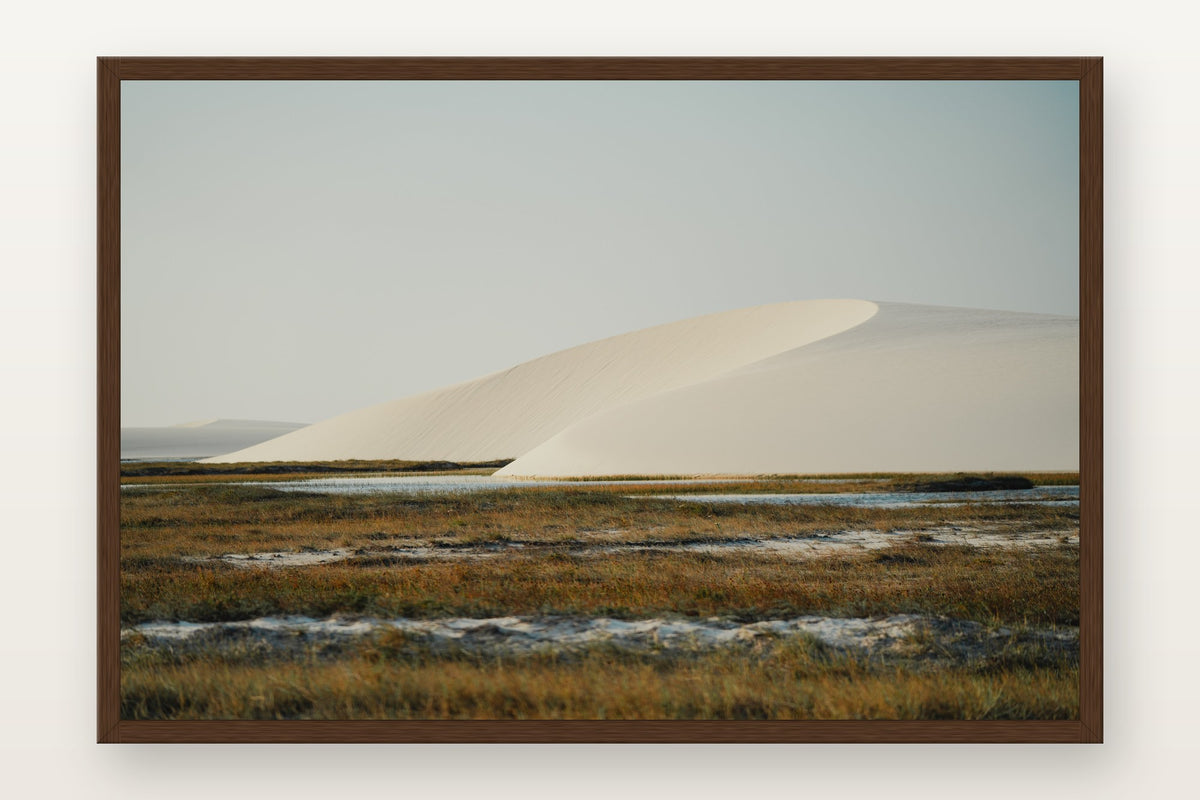 Lençóis Maranhenses XIV em moldura Imbuia