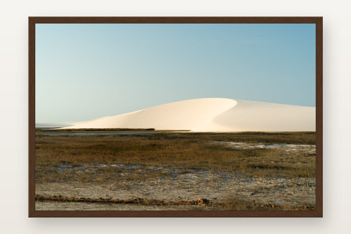Lençóis Maranhenses XV em moldura Imbuia