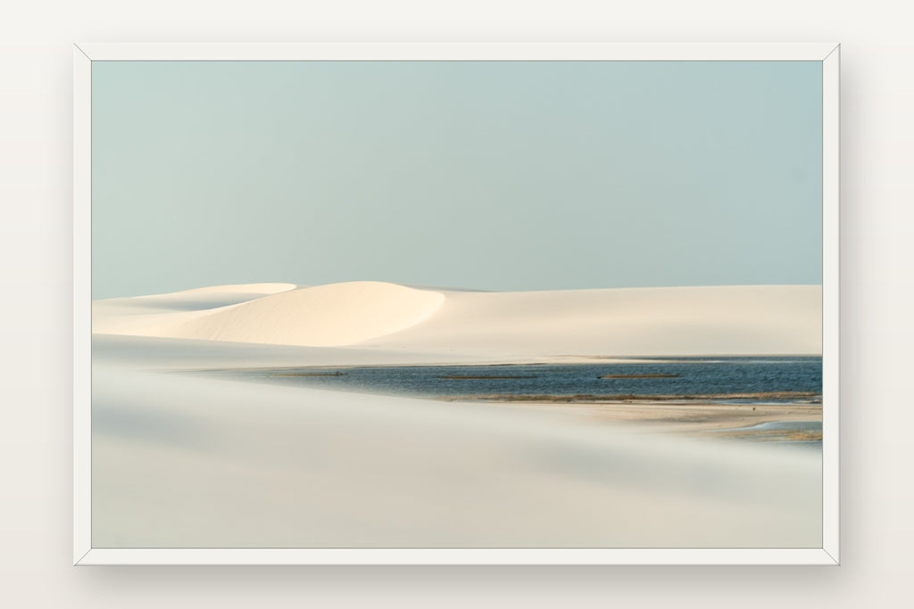 Lençóis Maranhenses XVI em moldura branca