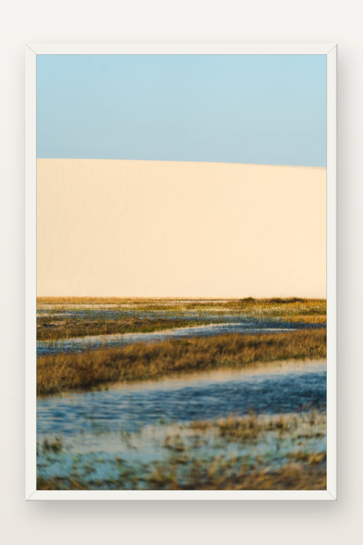 Lençóis Maranhenses XVII em moldura branca