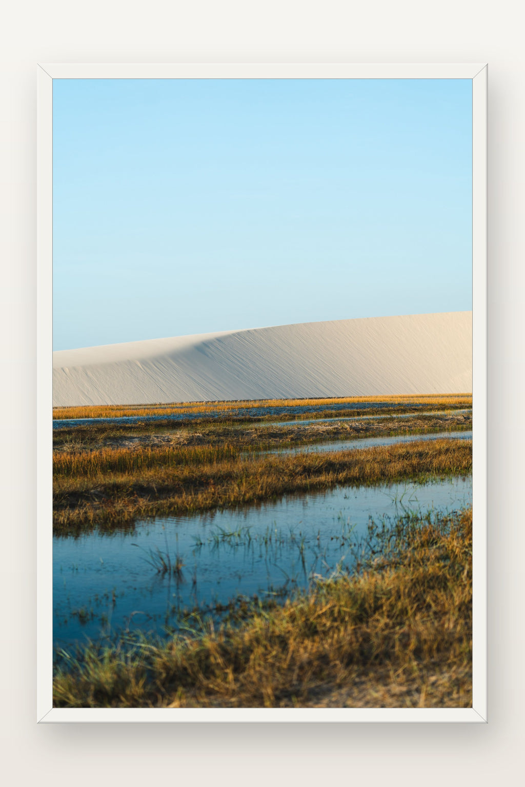 Lençóis Maranhenses XVIII em moldura branca
