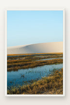 Lençóis Maranhenses XVIII em moldura branca