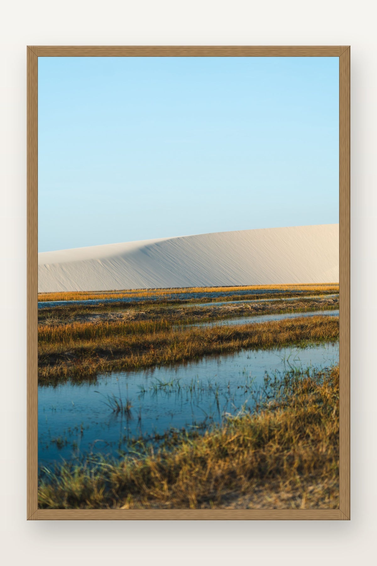 Lençóis Maranhenses XVIII em moldura Freijó