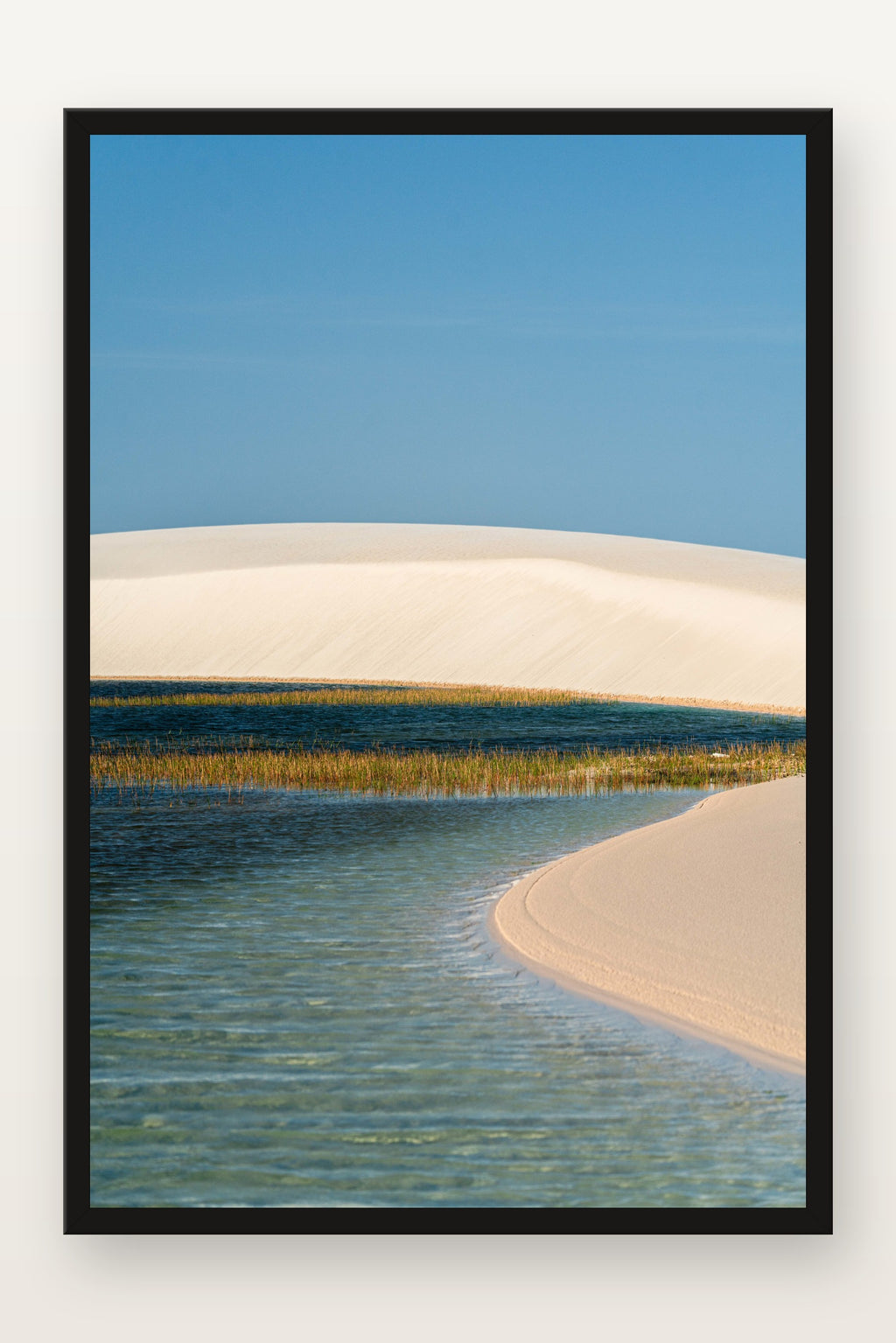 Lençóis Maranhenses XIX em moldura preta