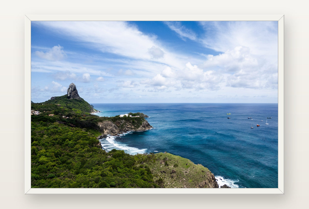 Morro do Pico I em moldura branca