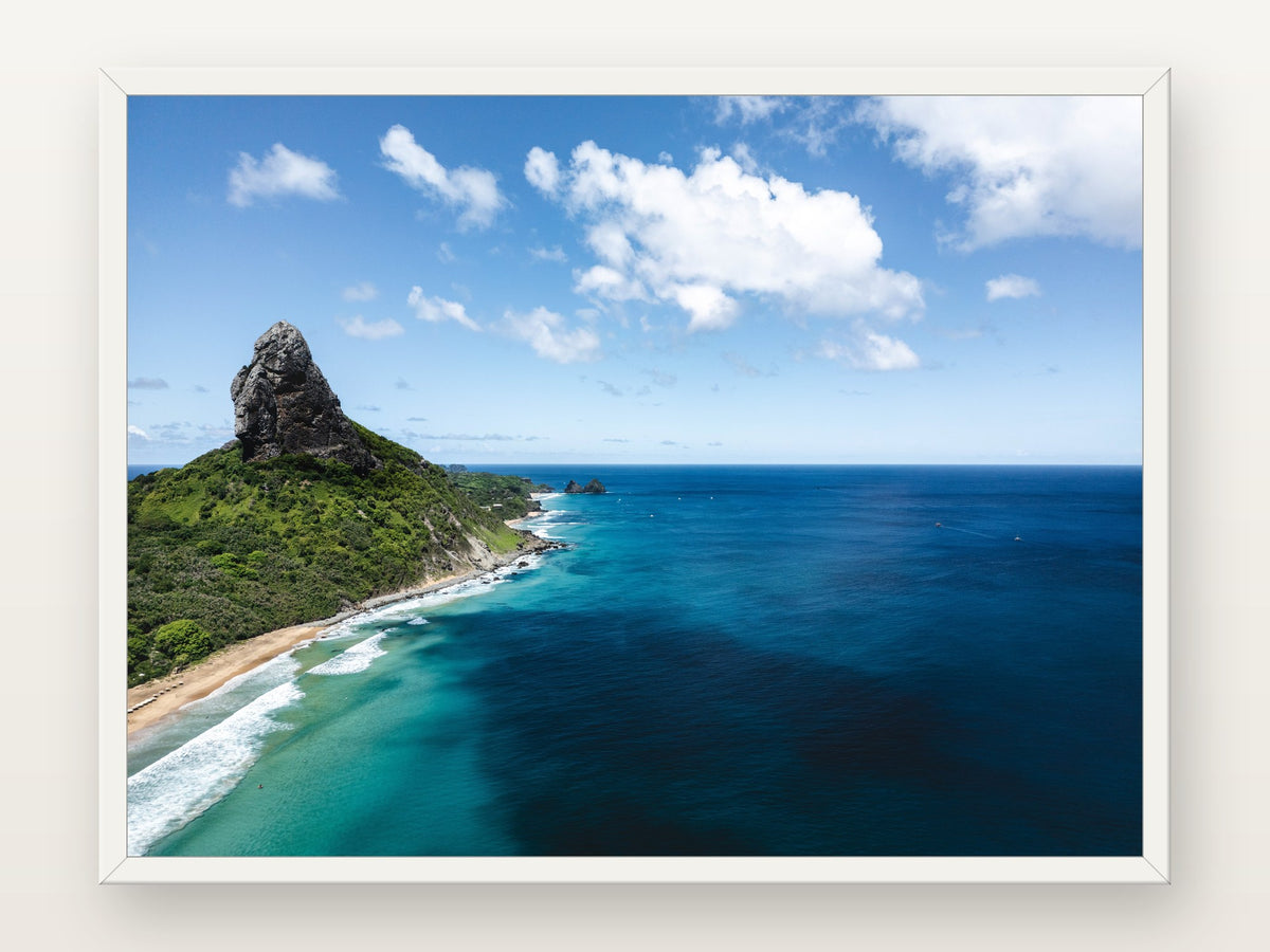 Morro do Pico II em moldura branca