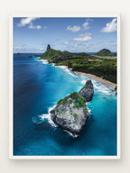 Morro Dois Irmãos III · Noronha em moldura branca