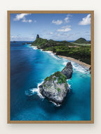 Morro Dois Irmãos III · Noronha em moldura Freijó