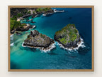 Morro Dois Irmãos IV · Noronha em moldura Freijó